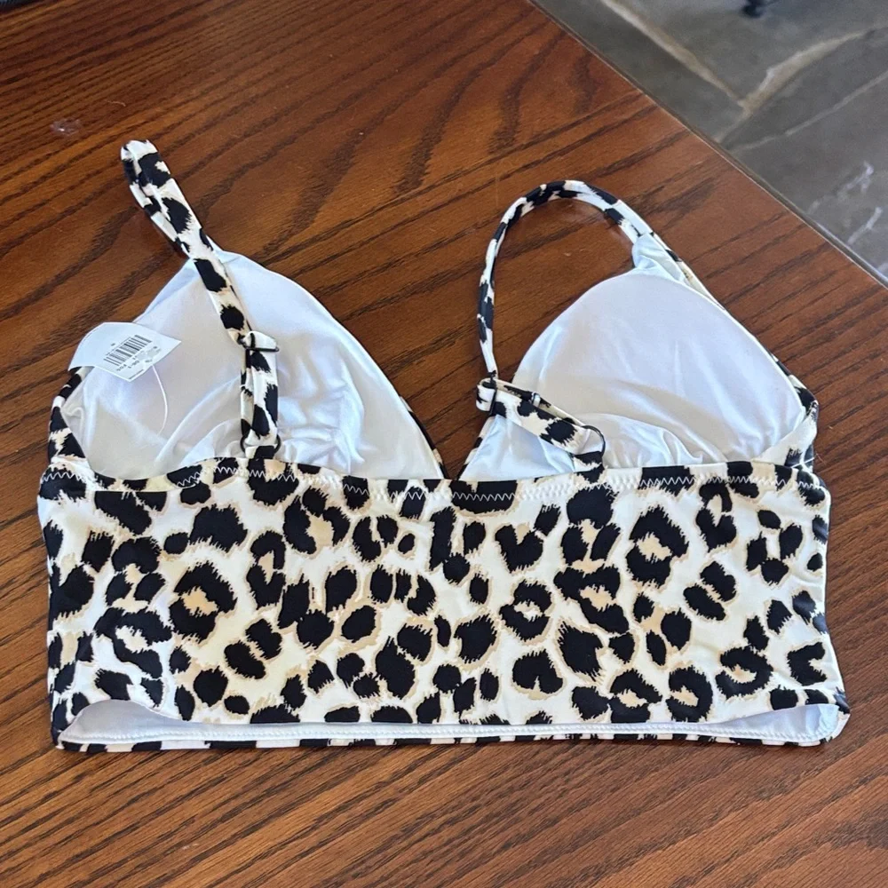 Leopard Print Shirred Tankini Old Navy NWT - Picture 6 of 8